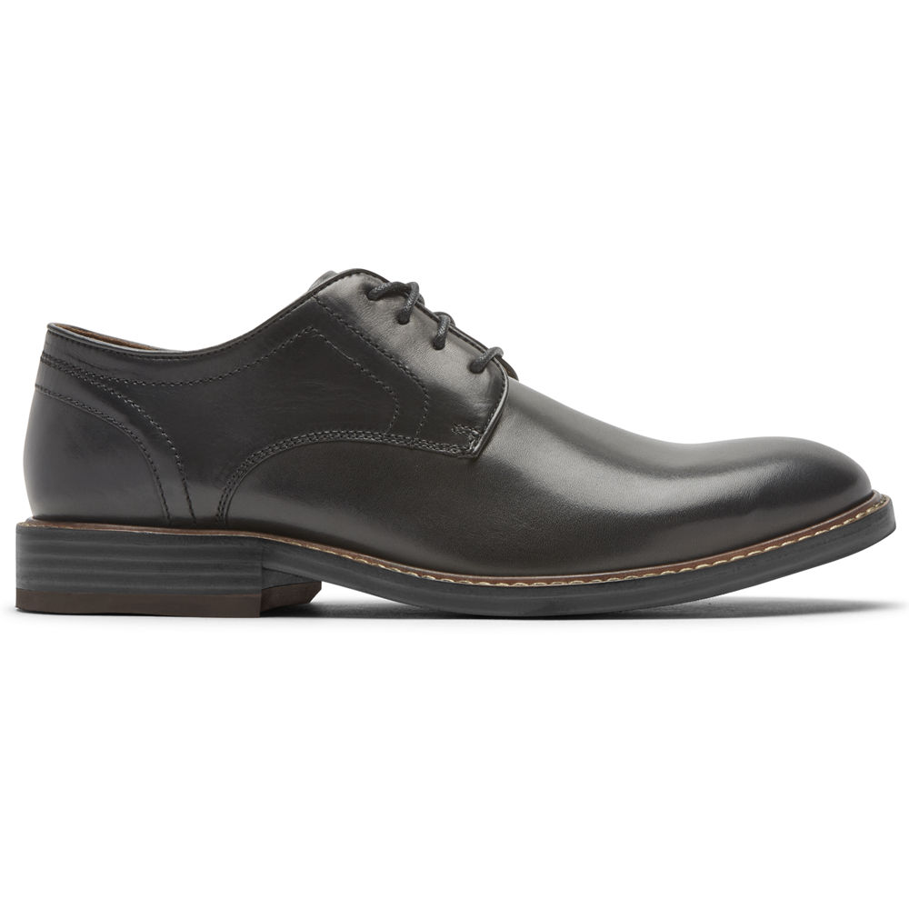 Rockport Singapore Mens Oxfords - Kenton Plain Toe Black - BG6491785